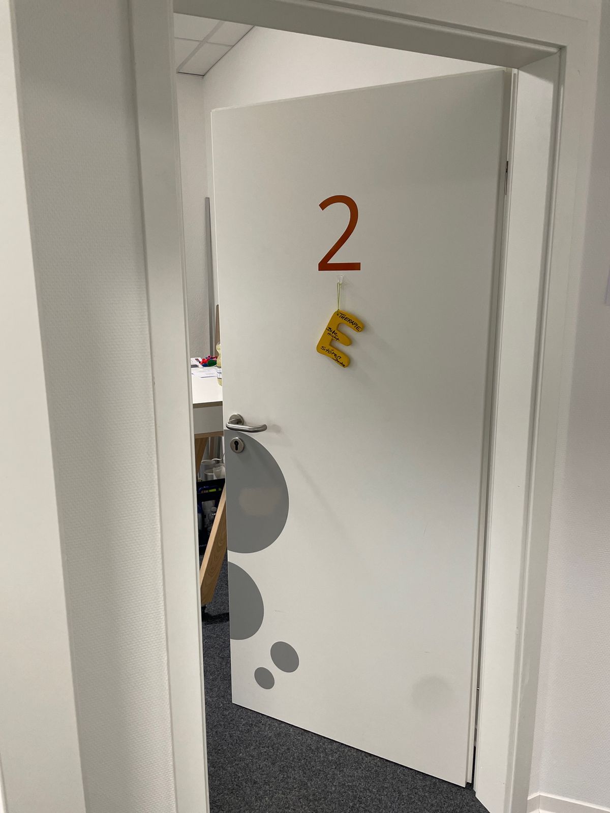 Heller Therapieraum mit Sprossenwand
